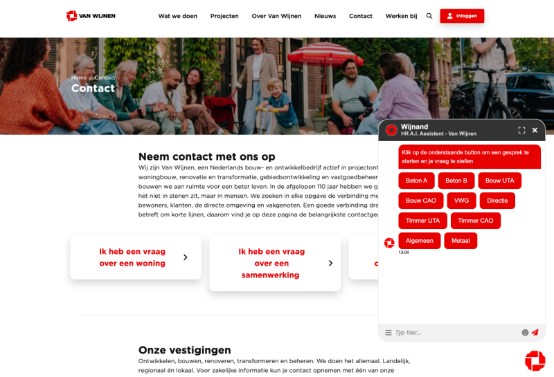 van Wijnen AI Agent - Conversed.ai